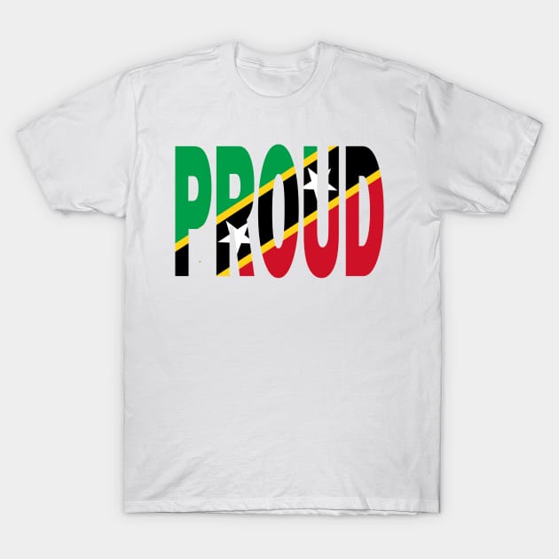 St kitts & Nevis Flag Designed in The Word Proud - Soca Mode T-Shirt by Soca-Mode